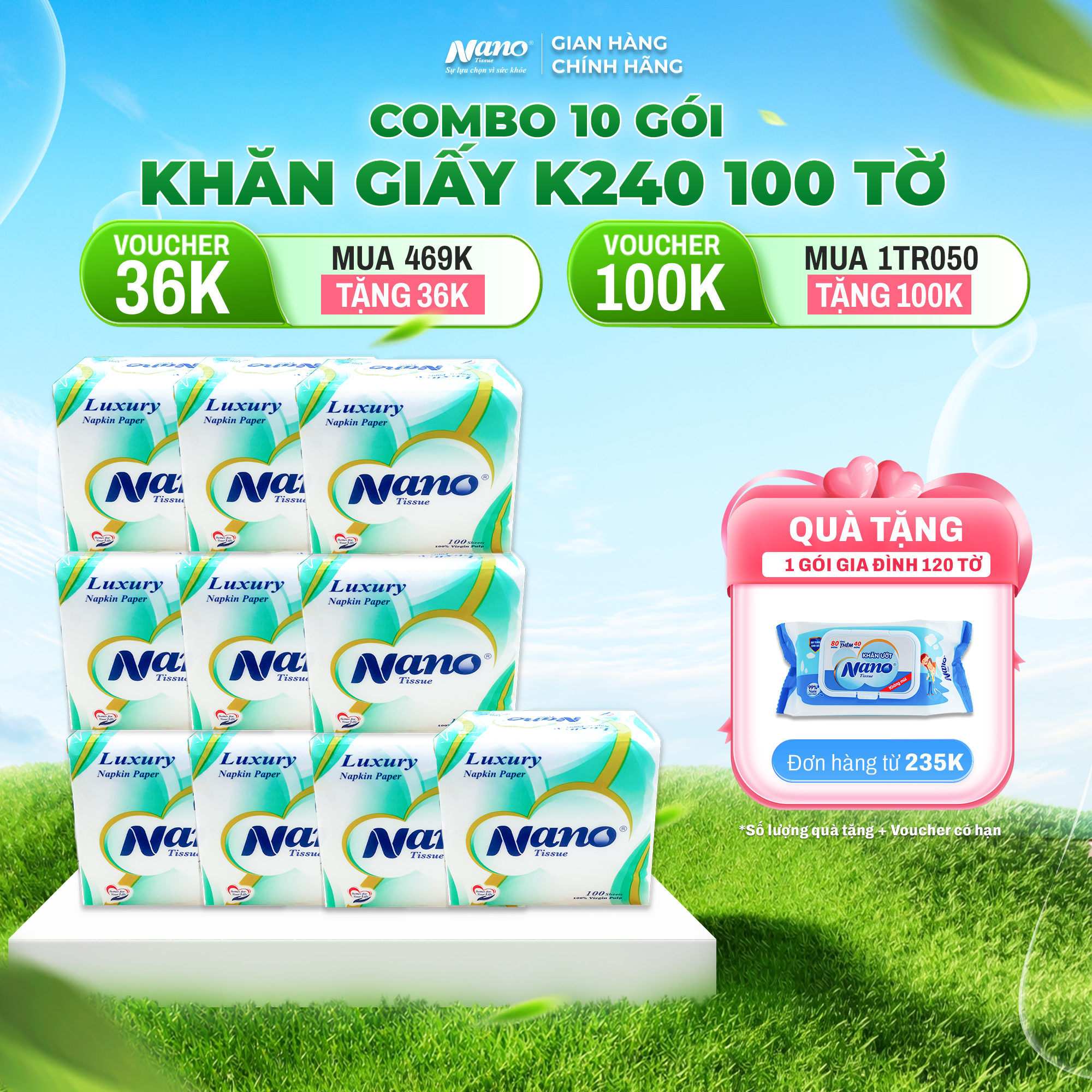 Khăn Nano Napkin K240